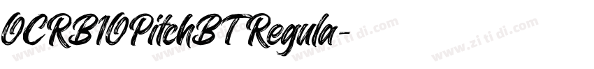 OCRB1OPitchBT Regula字体转换